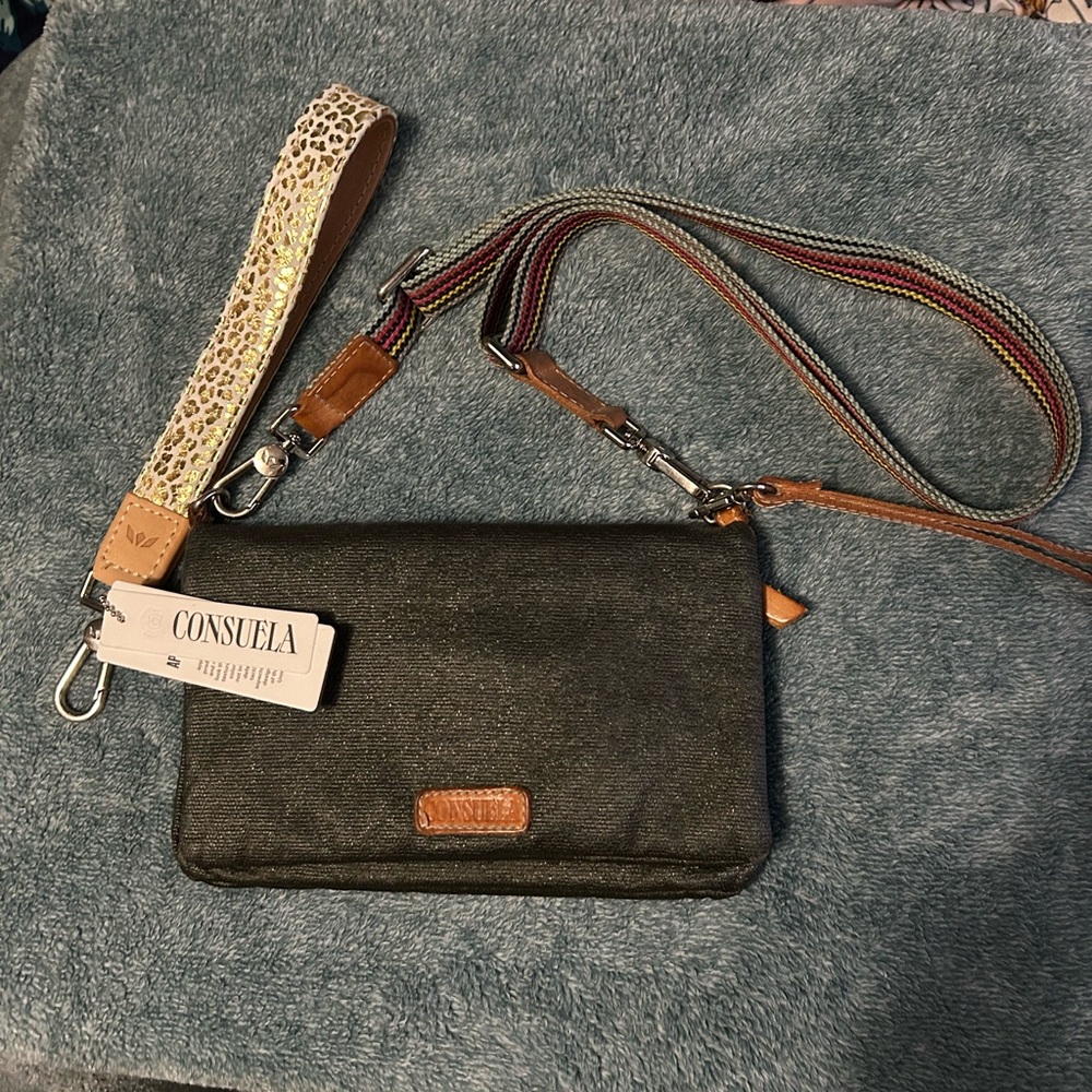 Consuela Green Crossbody Bag (Zack)